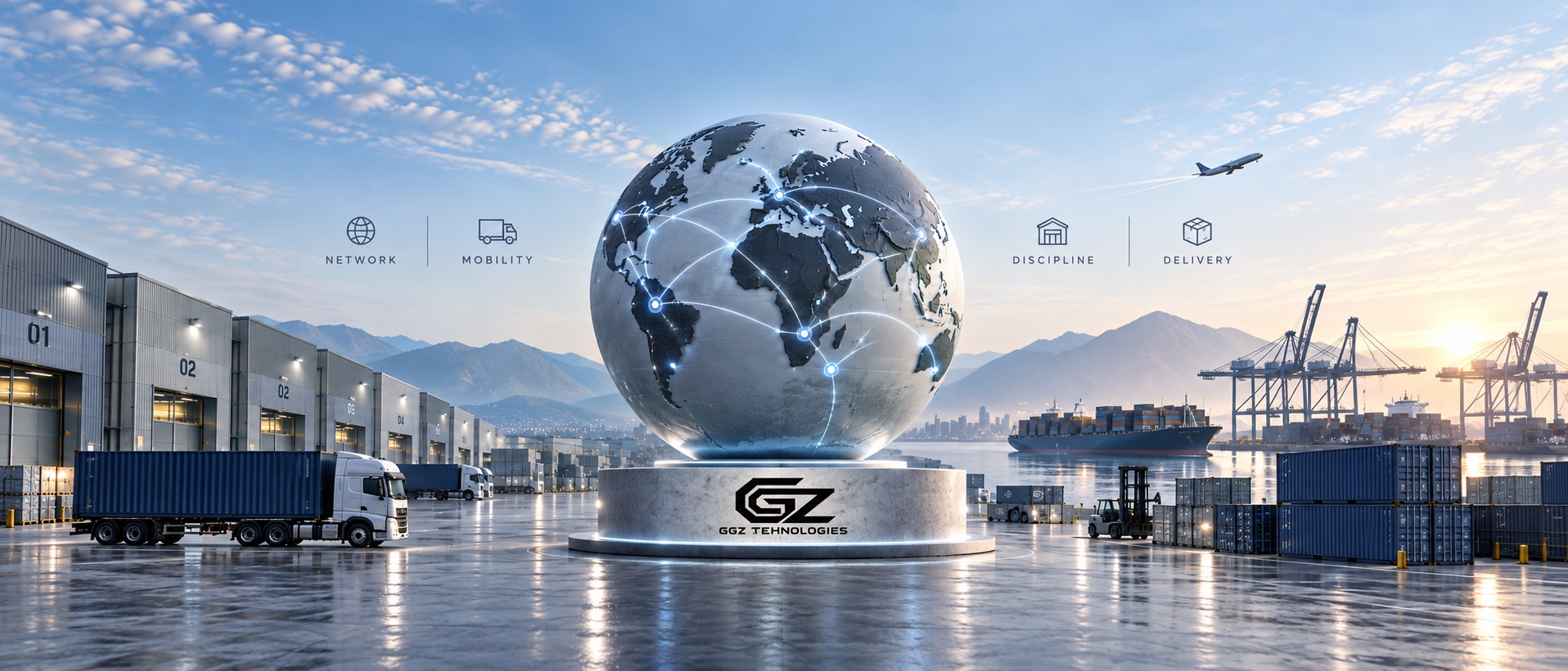 Cross-continental logistics network — multi-warehouse operations platform